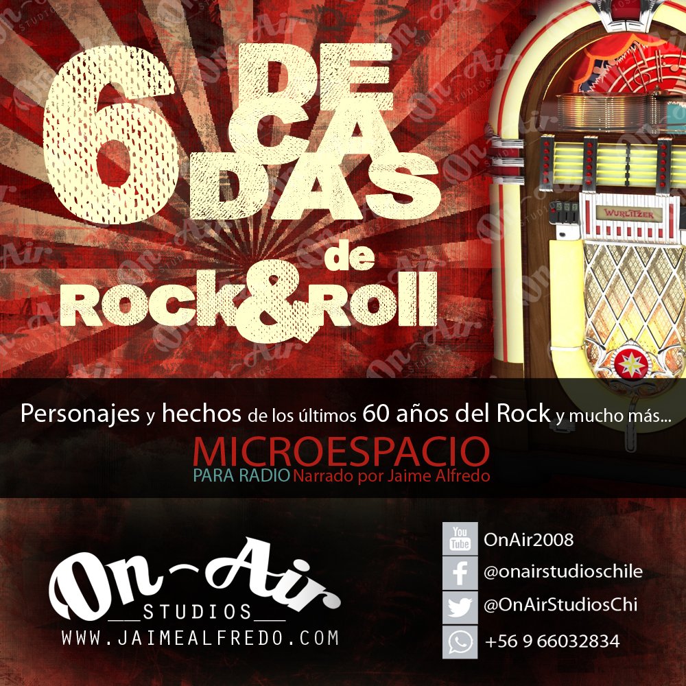 OnAirStudiosChi's tweet photo. Nunca es demasiado #rocknroll
¡Más contenido de calidad para tu FM / AM / Web Radio!
Solicita este #microespacio en info@jaimealfredo.cl https://t.co/piJiJnyxJn