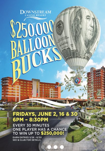 scagaming's tweet photo. Players at @DSCasinoResort in Quapaw, OK have the chance to win $250K via #BalloonBucks promotion. https://t.co/xoh5XXnKrB #prizecoverage https://t.co/tWloEvajEF
