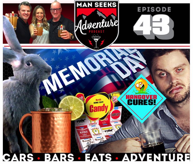ManSeeksAdventr's tweet photo. Our new #podcast is available today @iTunes @GooglePlay https://t.co/82TAs5CqUB #bigrabbits #cocktail #hangovercure #travel #food #menstips https://t.co/rmxpjdpKnB