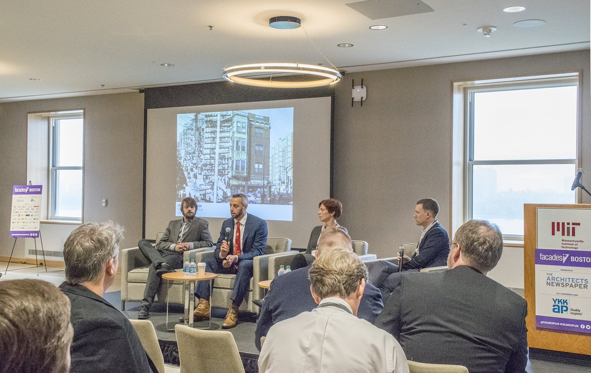 SasakiDesign's tweet photo. Great panel discussion w/ @Northeastern @CityOfBoston @MSNewEngland at #FacadesPlus this morning, moderated by @bradrbarnett #Boston #cities https://t.co/loqBSHLqqd