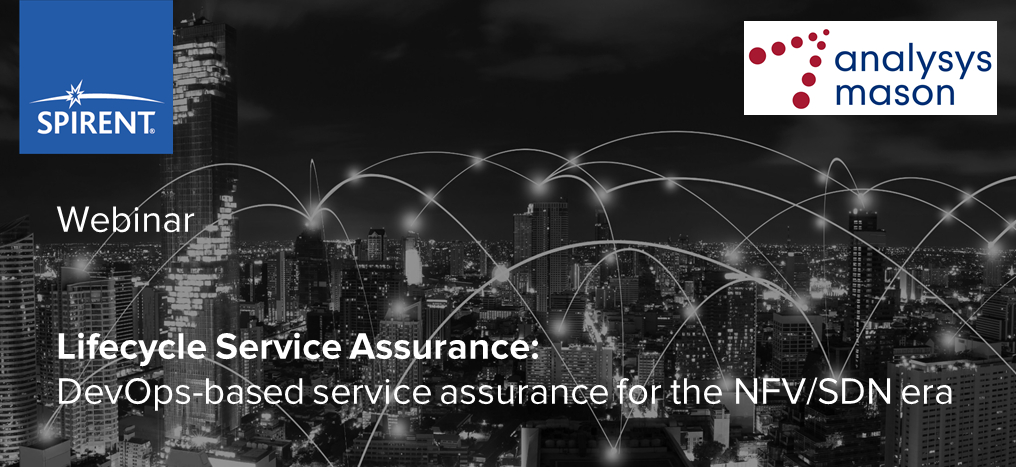 MJ_Spirent's tweet photo. Join @Spirent &amp; @AnalysysMason today at 11 AM ET for a webinar on #LifecycleSA for the #NFV/#SDN era. Register now: https://t.co/9hy0GddGo2 https://t.co/kNPcLP7nK0