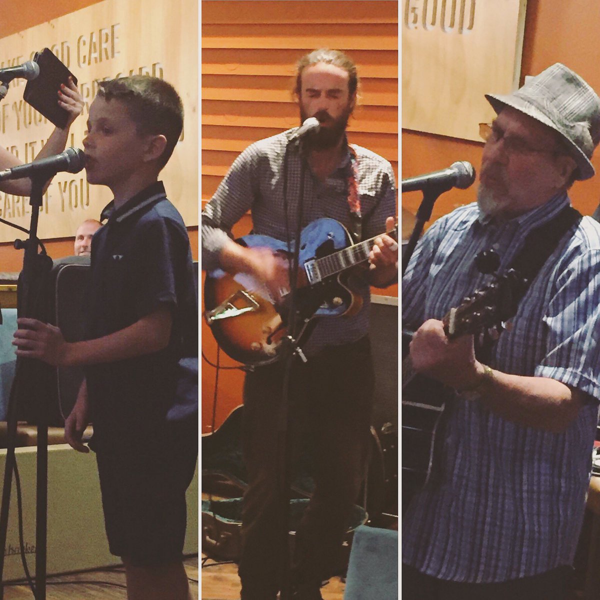 A couple of shots from the last couple of #OpenMicTuesdays with Adam Parfitt to get you excited for tonight! 🎤🎼🕺