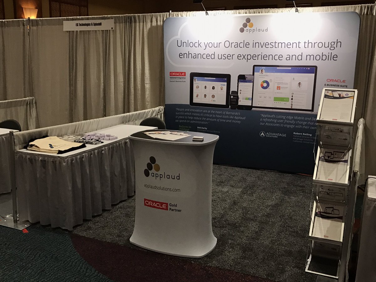 OHUG stand is up and ready to go... <a href="/ApplaudSolution/">ApplaudSolution</a>