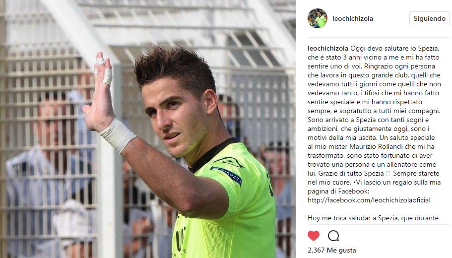 RiverLPM's tweet photo. ¡Atención! @LChichizola18 anunció su salida de Spezia y quedó libre. ¿Habrá algún sondeo de parte de #River? https://t.co/pN7pYHWMO3 https://t.co/xsCZy5APiF