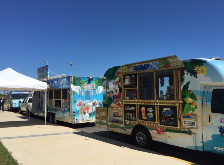 OHcisd's tweet photo. #hcisdteam Lunch is here! Come out to the food trucks in the back parking lot of @HSHPhealth #wearehcisd https://t.co/SR9yQ6vbU2