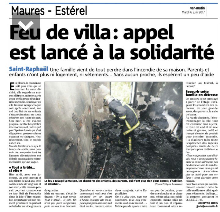 BNassima83's tweet photo. Cette famille de @FrejusSaintRaph  @StRaphael_Var  compte sur notre #solidarité . Contacter le 06.13.50.71.40. https://t.co/M0oZ0DfJYE