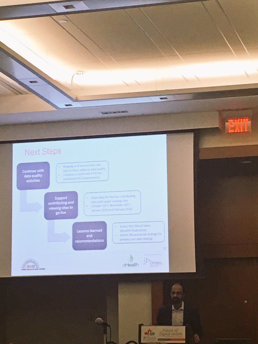 Hearing about the imperative and benefits of standardizing primary care data. Great work by <a href="/eHealthCE/">Amplify Care (formerly eHealthCE)</a> #eHealth2017
