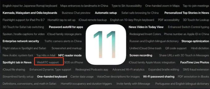 DVBS_Spain's tweet photo. Por fin IOS 11 soportará #WebRTC https://t.co/RjPBnba9xo