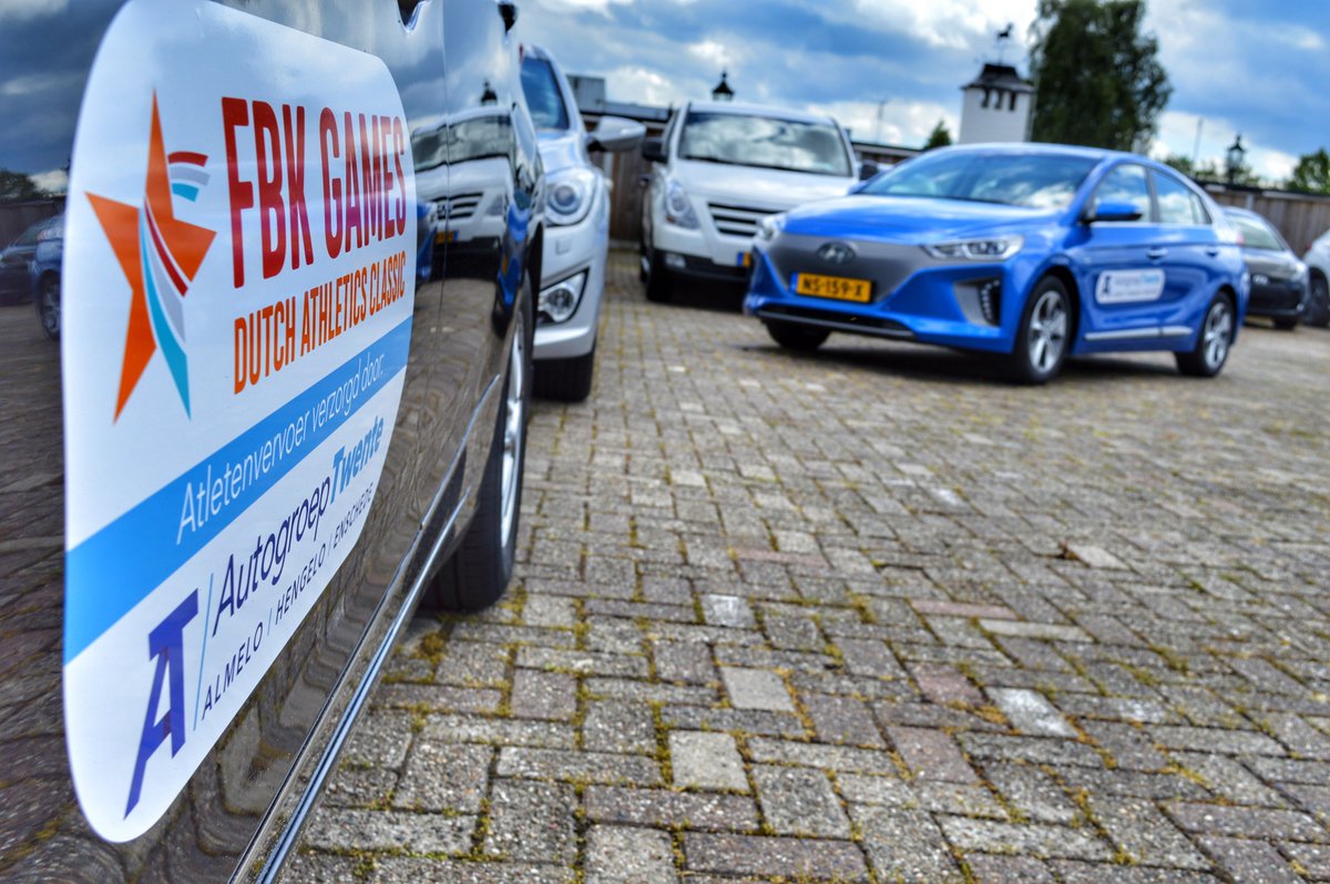 AutogroepTwente's tweet photo. @AutogroepTwente stelt weer 15 Hyundai's (incl. 100% elektrische IONIQ) beschikbaar voor HET atletiek evenement van Nederland #FBKGames 😁 https://t.co/yLvXY5NXQP