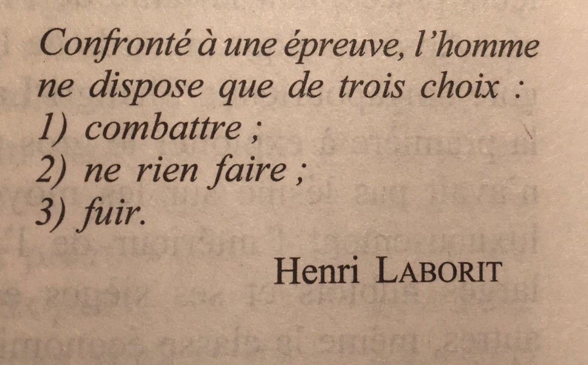 Beigbeder_quote's tweet photo. Face à une épreuve, l'homme ne dispose que de trois choix: https://t.co/e6mcvcmIZn