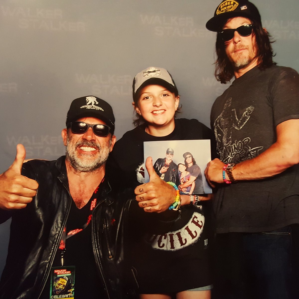 HTruesdale's tweet photo. Thx so much to @wwwbigbaldhead &amp; @JDMorgan for spoiling Ava this weekend! See you boys at @WalkrStalkrCon ATL! https://t.co/4WCjQYgmHj