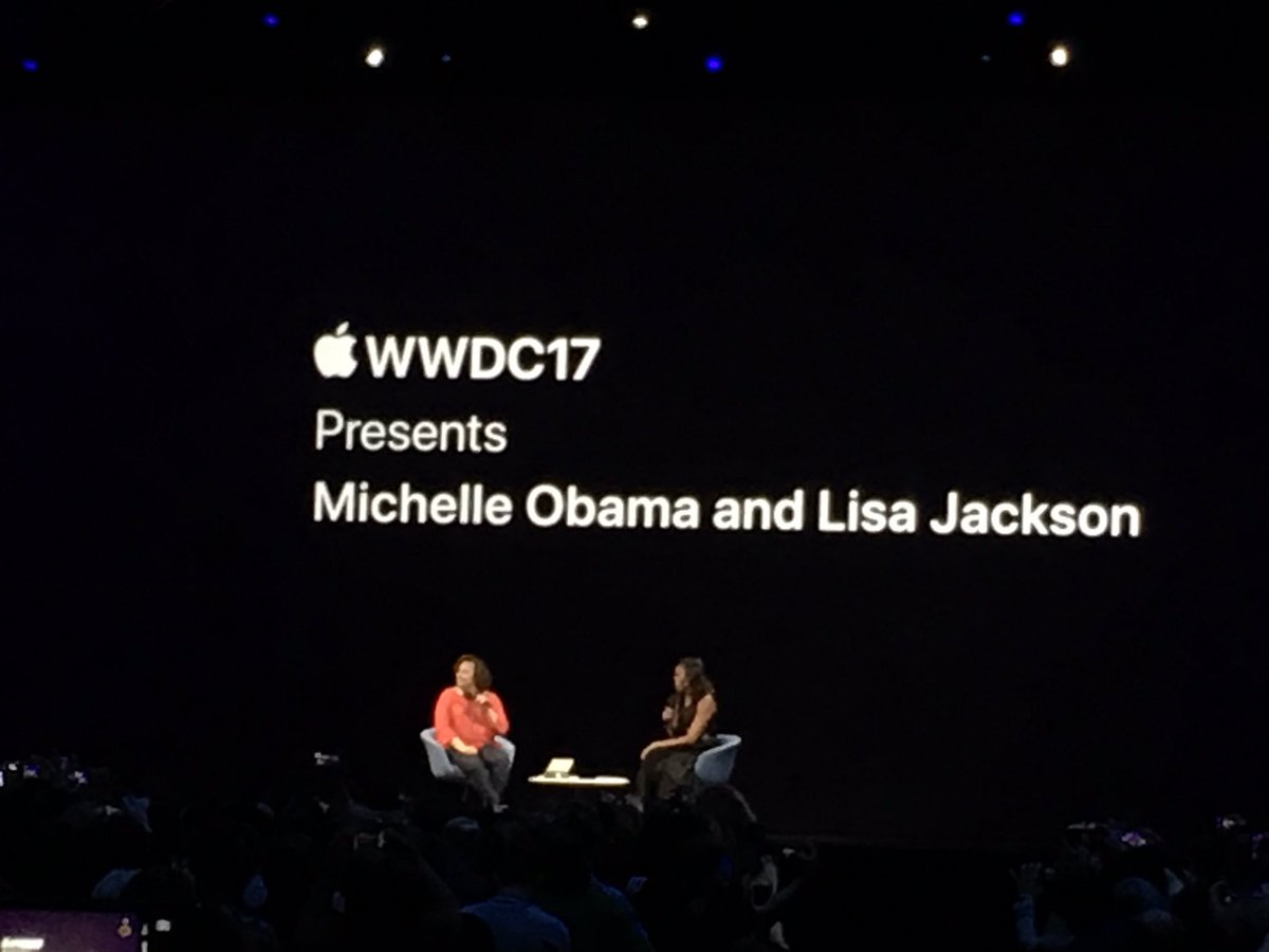 Kicking off WWDC Day 2 with Michelle Obama!
