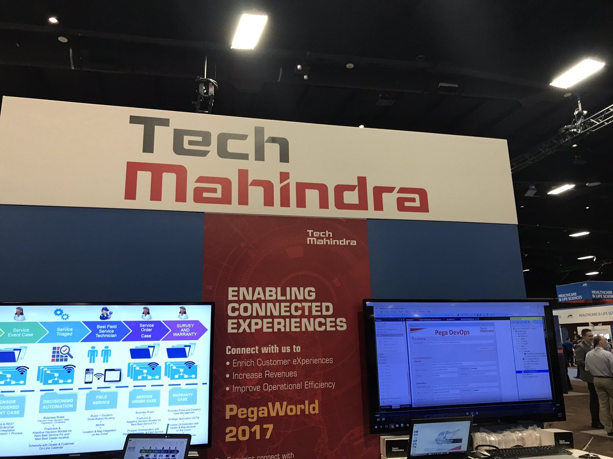 shank_live's tweet photo. #UnlockExperiences at #tech_mahindra booth in #pegaworld #LasVegas https://t.co/qBxHfJ4Mrw