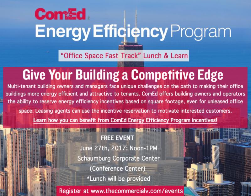 Give your building a competitive edge &amp; attend ComEd's Energy Efficiency Lunch &amp; Learn! conta.cc/2sy969J