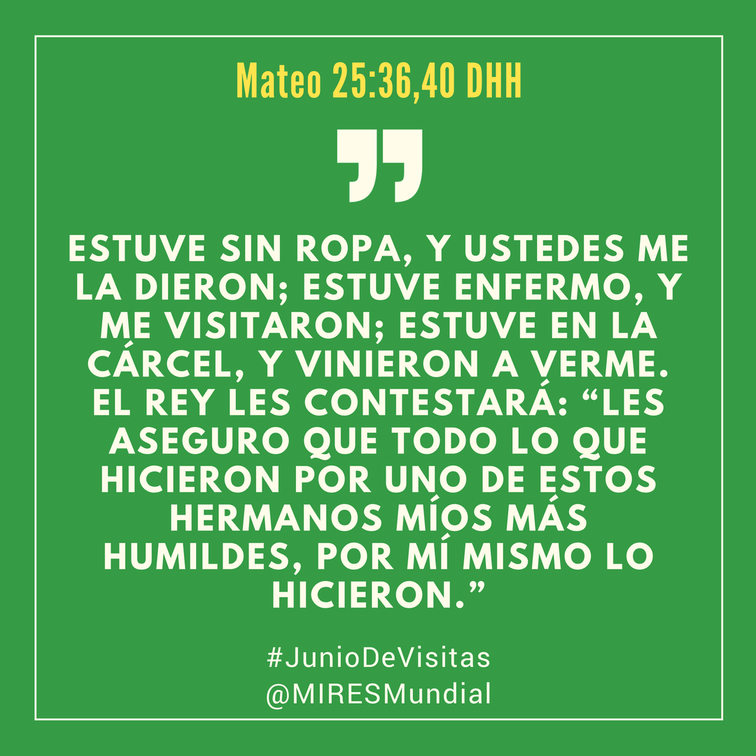 MIRESmundial's tweet photo. Lo que hagamos por los demás lo hacemos por el Señor. Una visita puede transformar una vida! #JunioDeVisitas https://t.co/PdmXSLCv2R