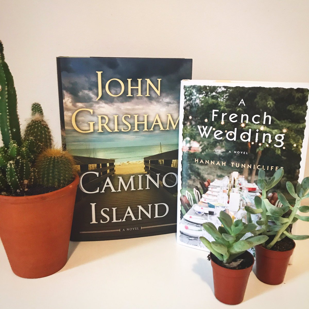 We have not one, but ✨TWO✨ awesome books coming out today: John Grisham's CAMINO ISLAND and Hannah Tunnicliffe's A FRENCH WEDDING!