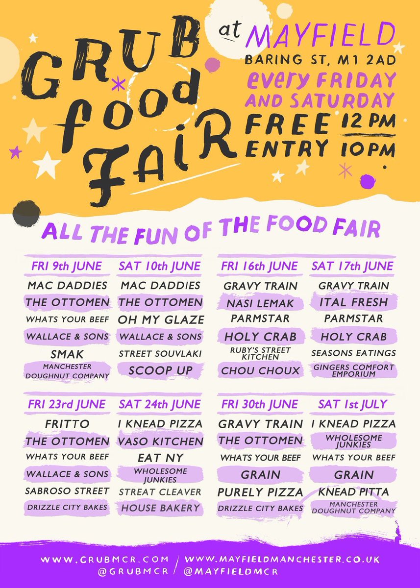 RamsbottomTap's tweet photo. #grubfoodfair this is going to be ACE!! get yourselves down to @GRUBMCR @MayfieldMCR https://t.co/ekh1xgEvnF