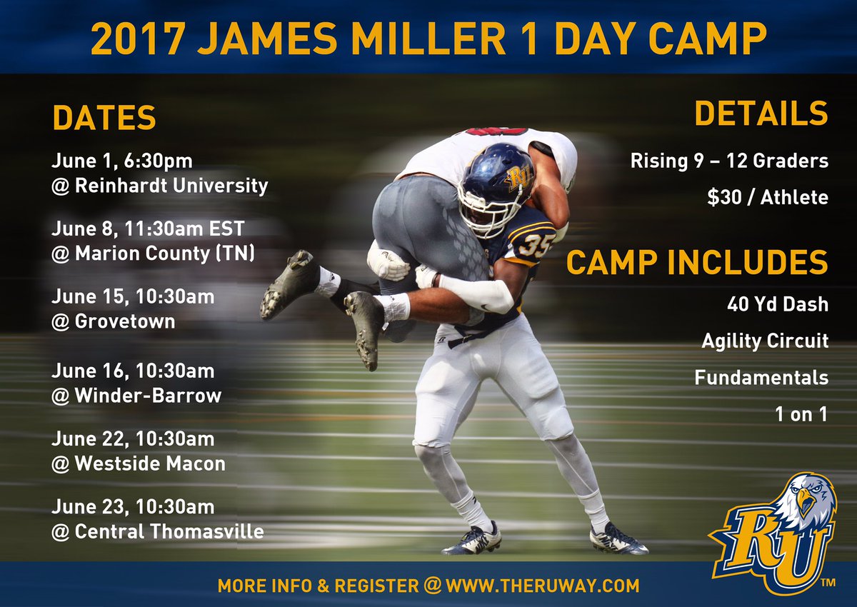 Big Camp coming to Marion Co, TN this Thursday! Pre-register and save your space! <a href="/TNGridironScout/">TN Gridiron Scouting (#TNGS) Carlos Younger👌🏾</a>