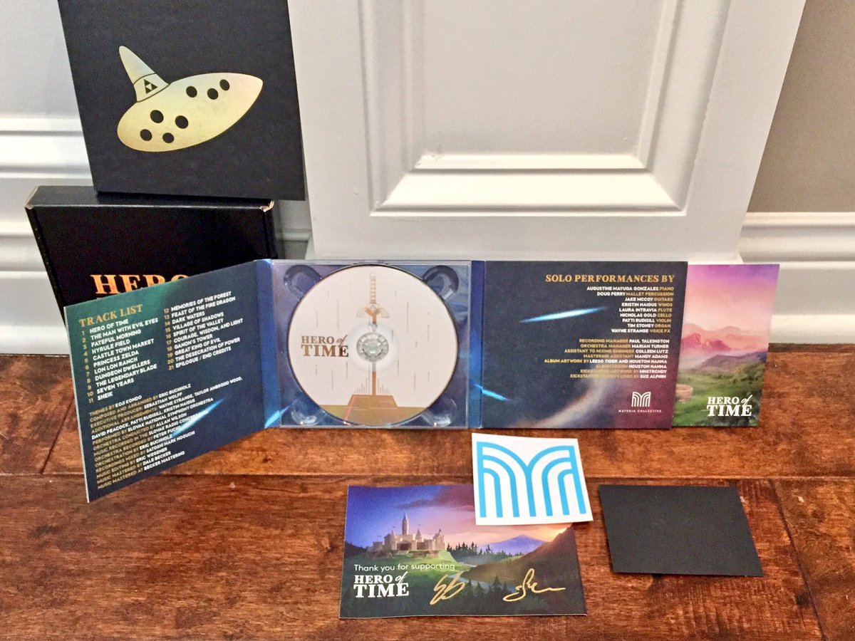 nintencollect's tweet photo. Today's #DailyCollectable: The amazing #HeroOfTime collection from @MateriaColl, featuring 75 mins of #OoT melodies by a 64-piece orchestra! https://t.co/nAAcooC17Q