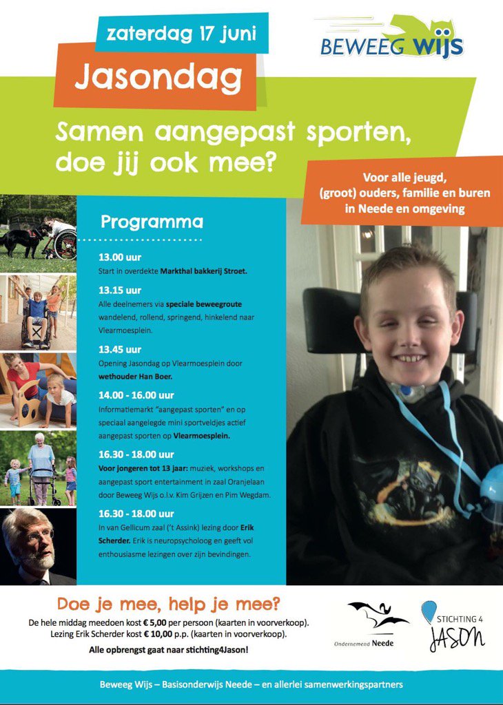 Zaterdag 17 juni Jasondag! Hebben jullie ook al kaartjes gekocht? 😃Delen mag! 👍🏻