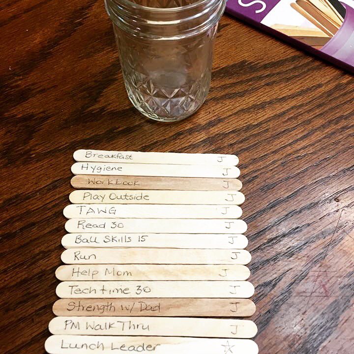 NadiaLise's tweet photo. We are settling into summer nicely! A little structure goes a long way! #parenting #Sticks #SummerSanity #getthebook #Summer17 #lessscreens https://t.co/fuLqGzGUqp