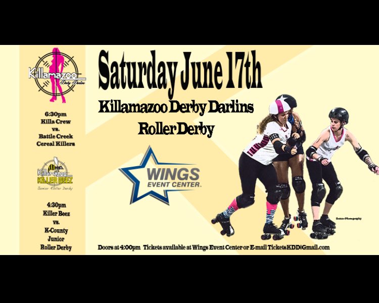 Our next home bout!! <a href="/WECkzoo/">Wings Event Center</a>