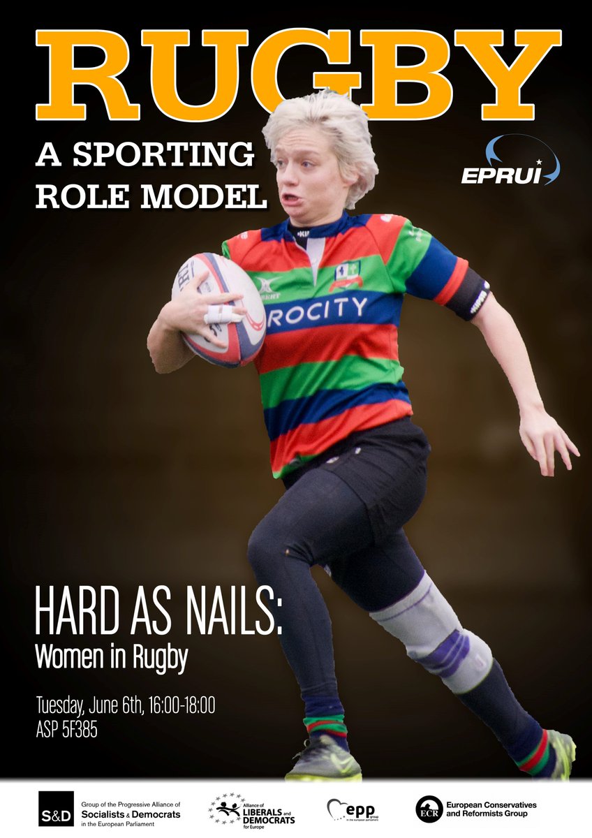 EPRUI1's tweet photo. #Womeninrugby at the European Parliament : promoting women rugby ahead of the Women Rugby World Cup 2017 #WRWC2017 #BRINGIT https://t.co/RZhmXksyPL