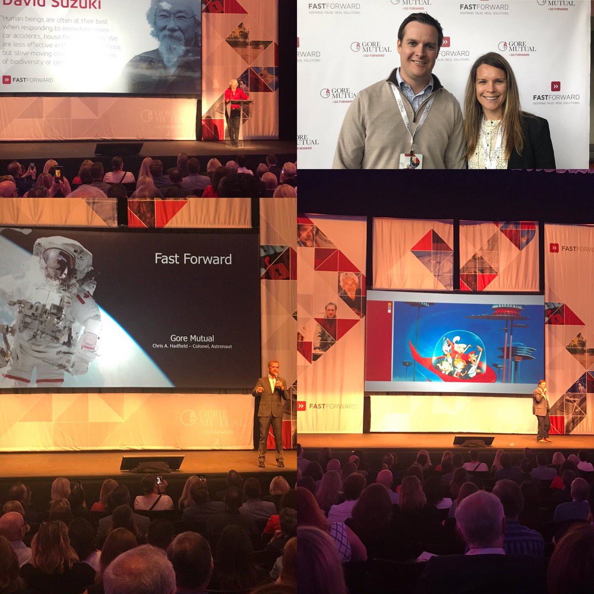 Getting inspired #FastForward #change #davidsuzuki #chrishadfield #jimcarroll