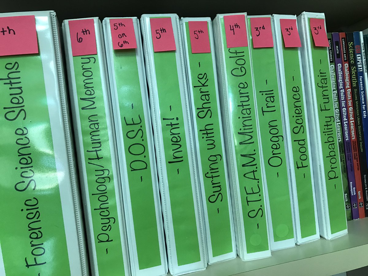 Mrs_JulieLClark's tweet photo. My #TeacherGoal: Put units into binders w/ Learning Targets & Standards. Few more to go, but love having a curriculum! #JPSpride #JenisonACT https://t.co/FifOsudZBL