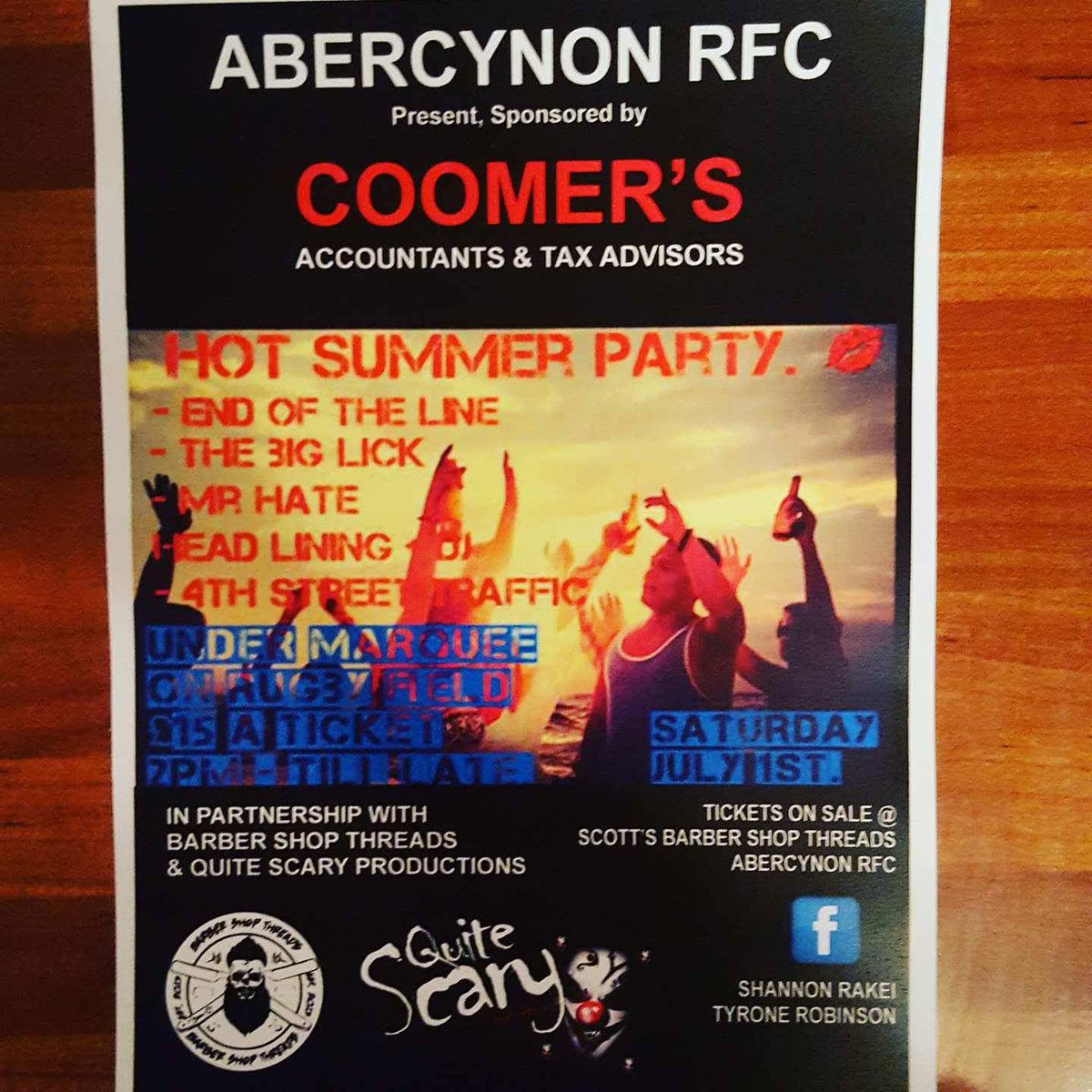 Just over 3 weeks to go for the HOT SUMMER PARTY get in touch for tickets please retweet