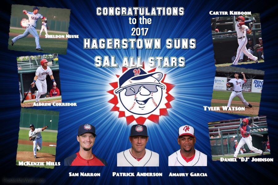 HagerstownSuns's tweet photo. Congrats to our 2017 SAL All-Stars! https://t.co/IioQAtYR3c