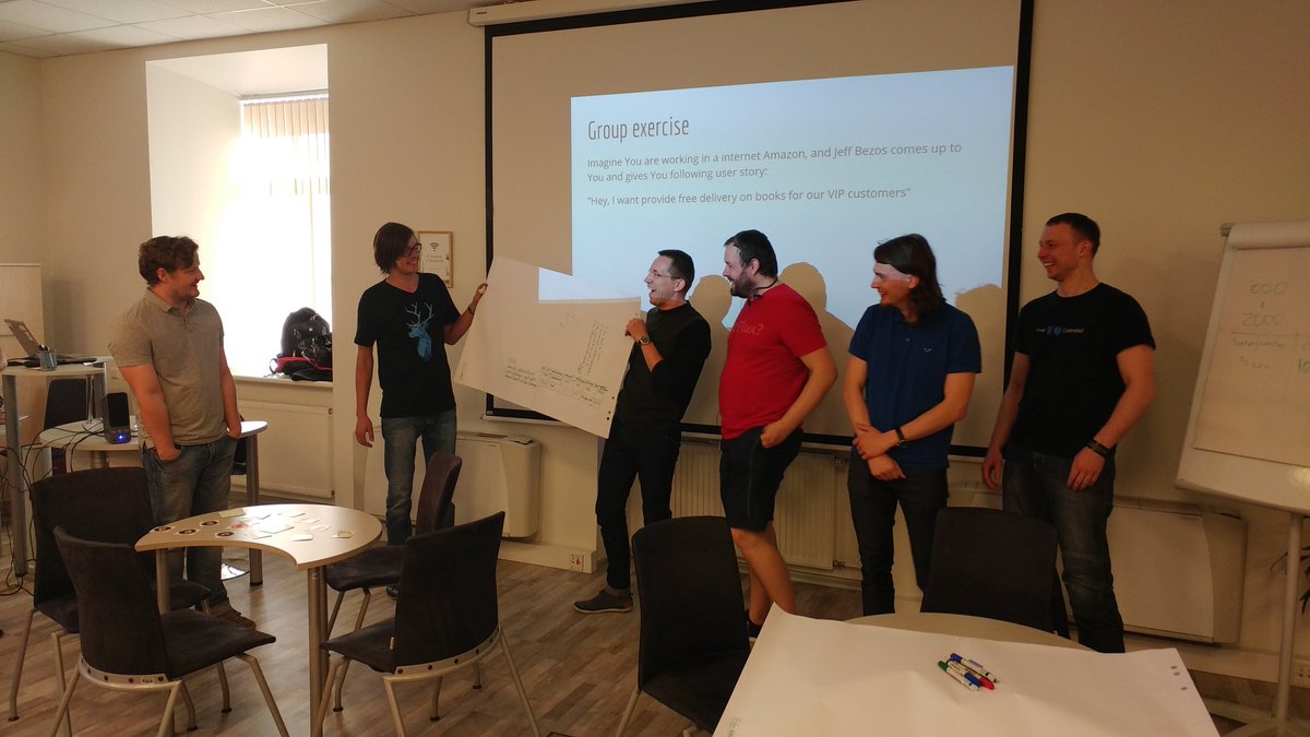 codingandrey's tweet photo. Group exercise feedback #latcraft #specbyexample workshop @latcraft https://t.co/BsBHFNuQjK