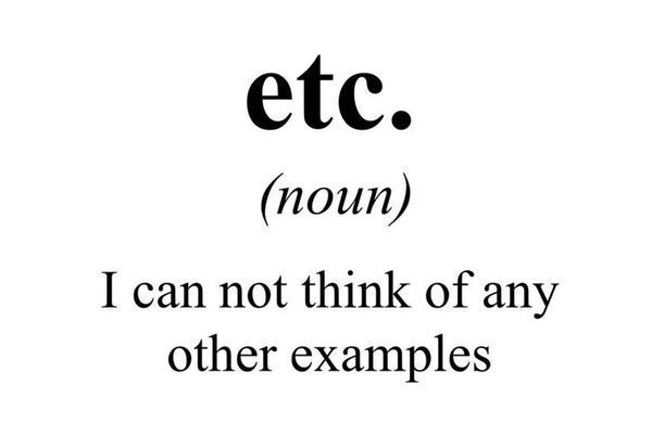 The_YUNiversity's tweet photo. The real meaning of “etc.” 😂 https://t.co/8vrK3dMN6s
