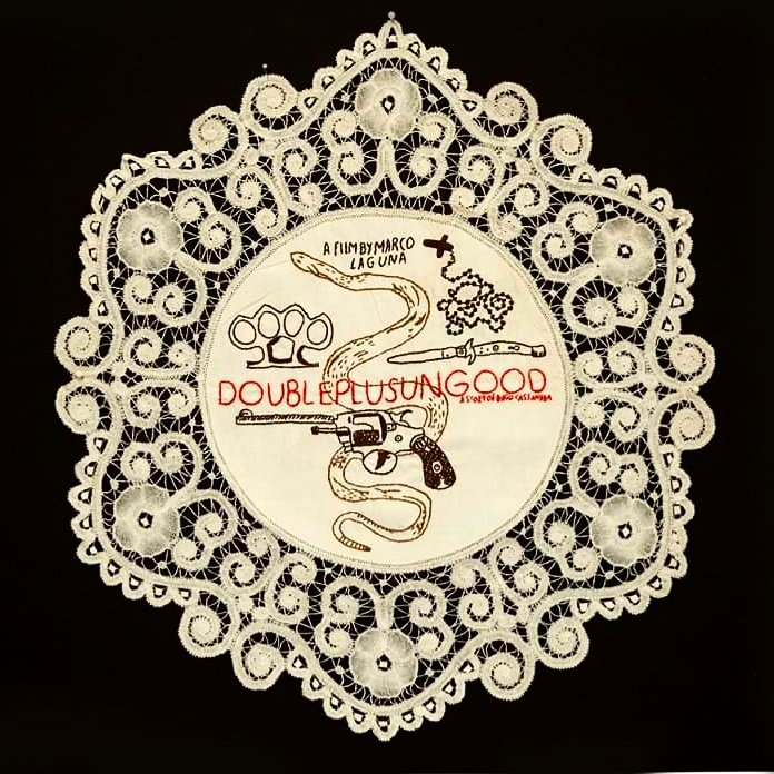 DagoCassandra's tweet photo. What do you think about this #artwork made by a DOUBLEPLUSUNGOOD's #fan?  #movie #gun #snake #religion https://t.co/3mkKX8QPsI