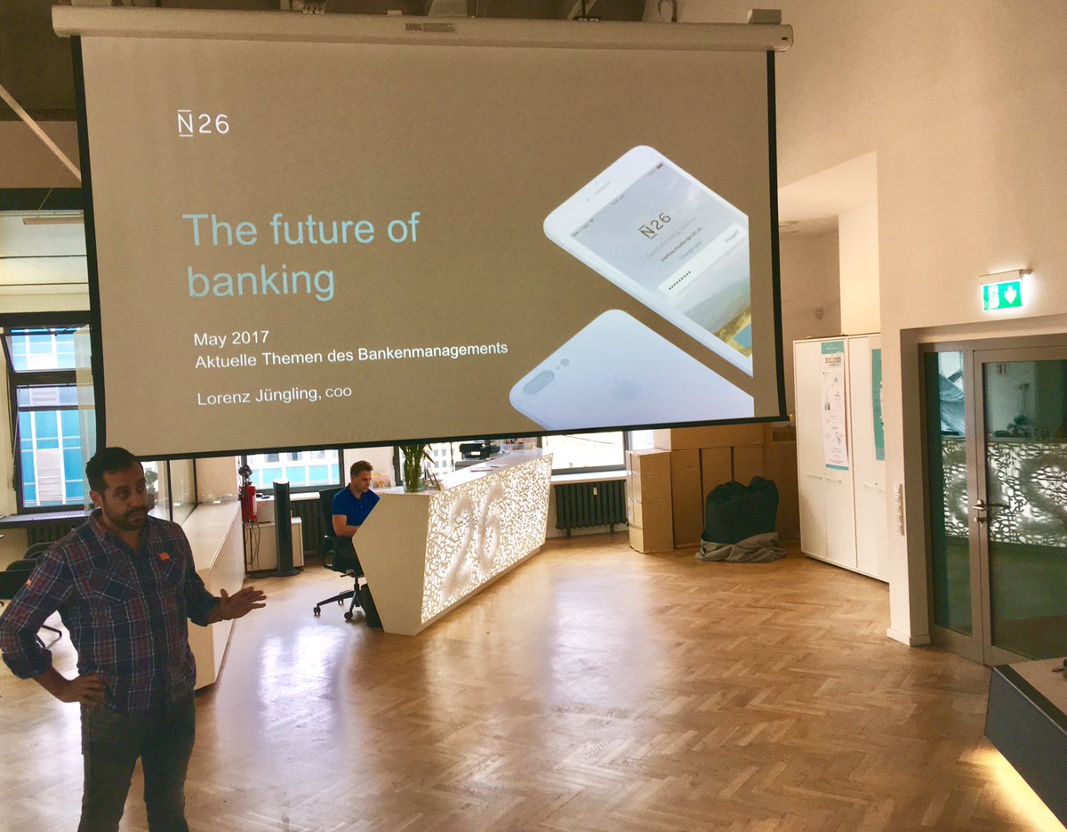 JudithGeorgiFS's tweet photo. Company visit with @FSCareerService great insights by Lorenz Jüngling, COO @n26 #fscas #FrankfurtSchool #n26 #fsjumpstart #fsmof #fsmim https://t.co/QGqwcdm2Aq