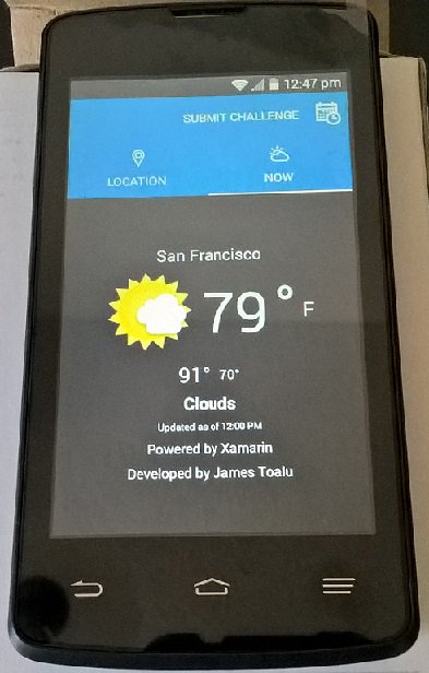 JamesToalu's tweet photo. Improving my knowledge on @xamarinhq and @VisualStudio 2017 through @Android and @Windows 10 app. More info at https://t.co/OTe2n4kEnj https://t.co/OgMLVP0mTx