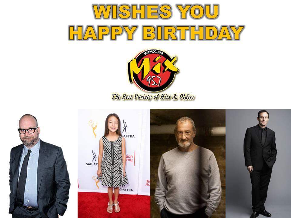 Happy Birthday Robert Englund 70 10 Jason Isaacs 54 & Paul Giamatti 50 Enjoy your special day! 