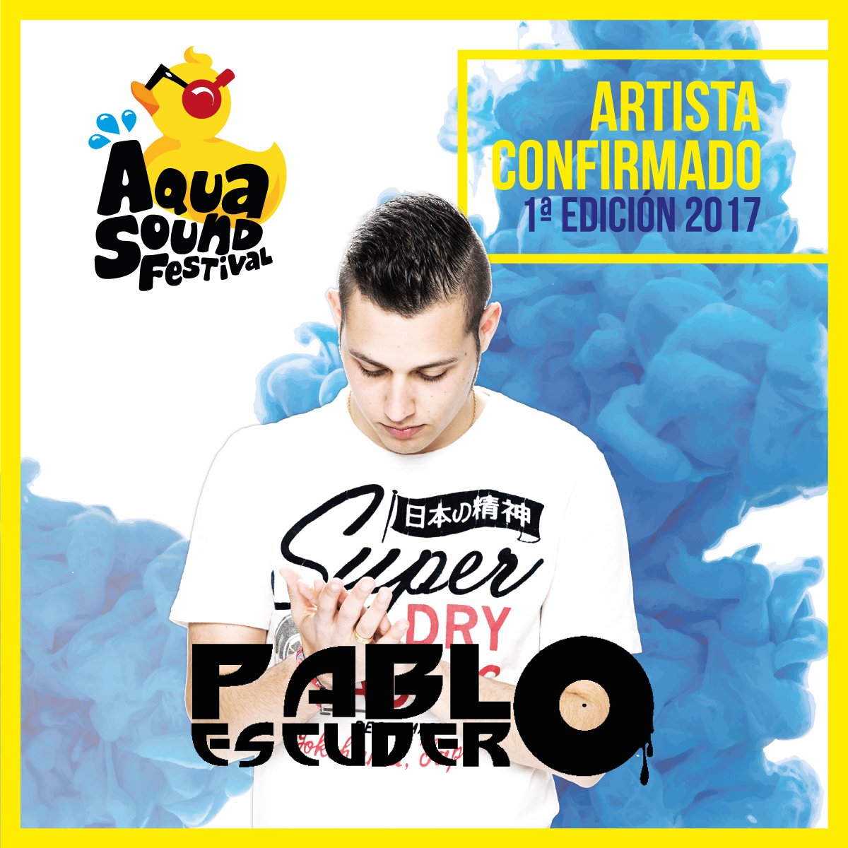 ¡No podía faltar! Nuestro amigo <a href="/Pablo_SQD_RO/">Pablo Escudero</a> también estará en la primera cita del verano del #AquaSoundFestival. #FestivalMallorca