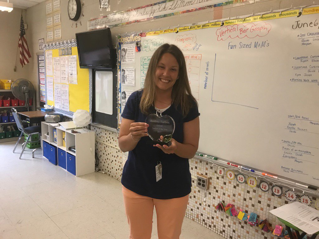 EnfieldPS's tweet photo. Congratulations Andrea Tarbox Enfield's 2017 teacher of the year. https://t.co/91WbxIKVQm