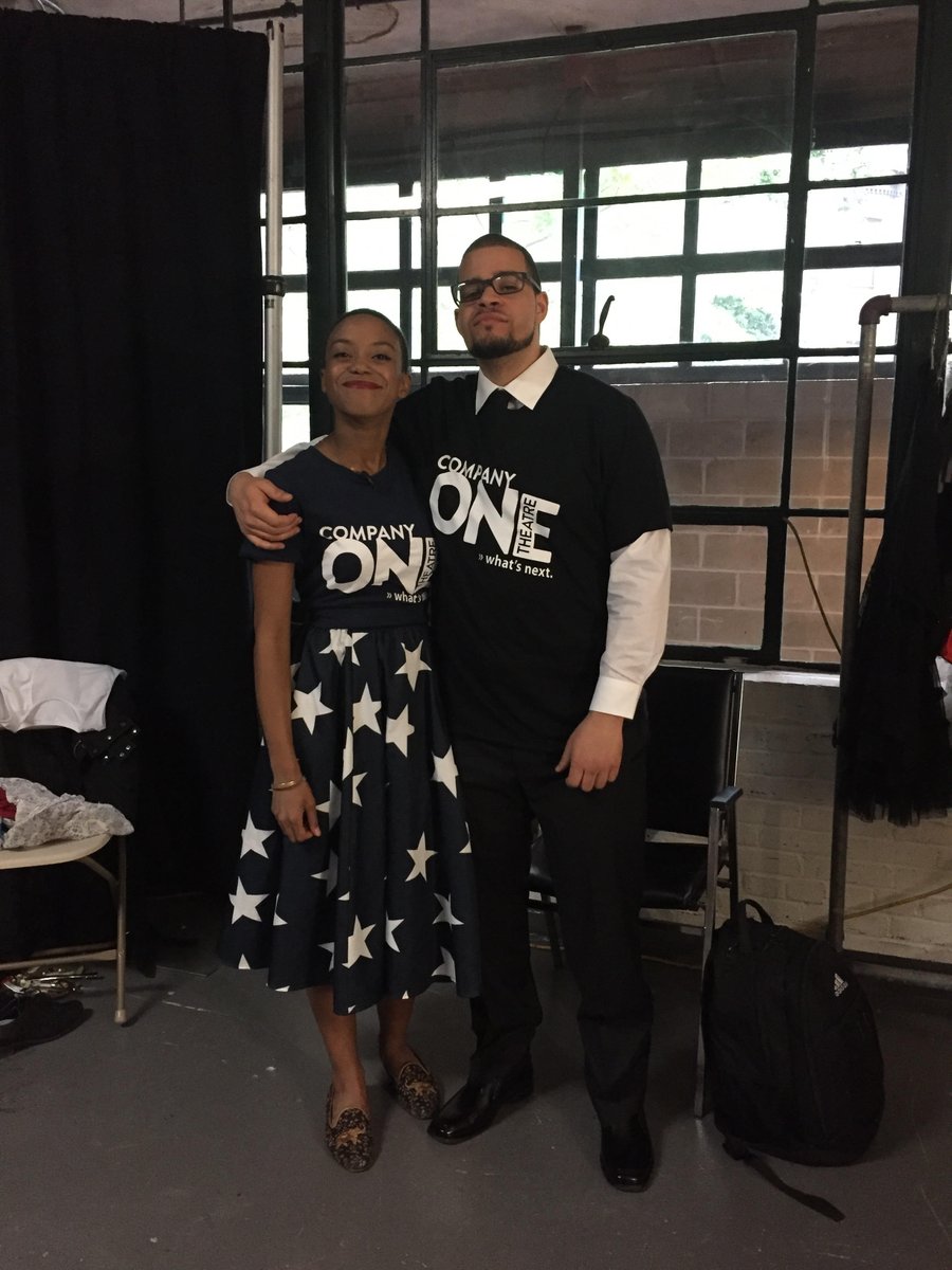 company_one's tweet photo. Had a great weekend at the #BCABall! Here's Hayley Spivey and Rudy Rudacious backstage waiting to perform Rudy's work, "Smile" https://t.co/ofidaB4k8A