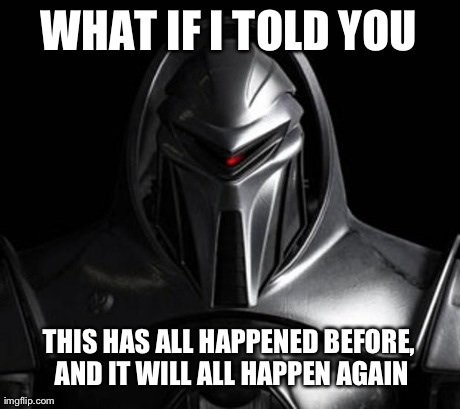 hollywoodscifi's tweet photo. I don't know man. That's what the Architect said too.
#battlestargalactica #bsg #cylon #cyclons #matrix #oracle #neo #history https://t.co/VXFdW0WoH2