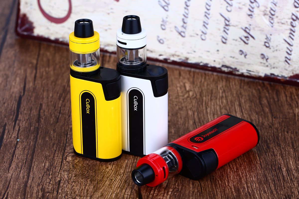HeavenGiftsCom's tweet photo. Really loving the colors and user friendly design of the new CuBox kit by Joyetech. On pre order at https://t.co/355fFtV1P0 #Cubox #Joyetech https://t.co/IxrbiXiEzH