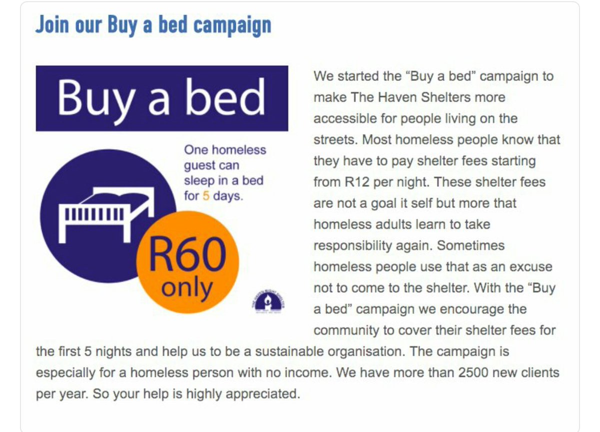 Hassan Khan #TheHavenShelter advised that whilst all #CapeStorm homeless wont get a bed, they can get shelter. Desperate for single blankets