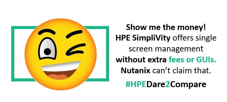 #HPE #HyperConverged 380 #HPEDare2Compare #Nutanix #HPEDiscover hpe.to/60108lyXk