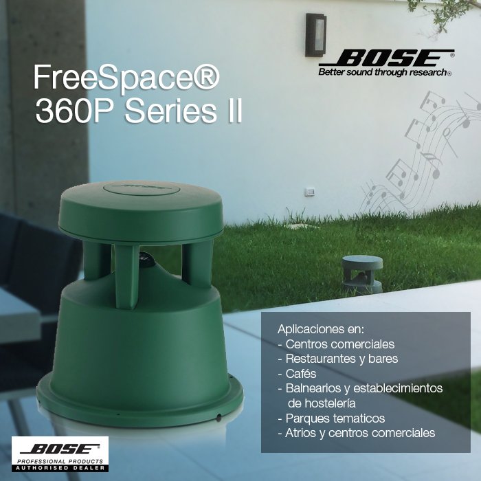 aat_mex's tweet photo. Dale el plus a tu jardín con la bocina FreeSpace 360P Series II de Bose Profesional https://t.co/zLVerZHile