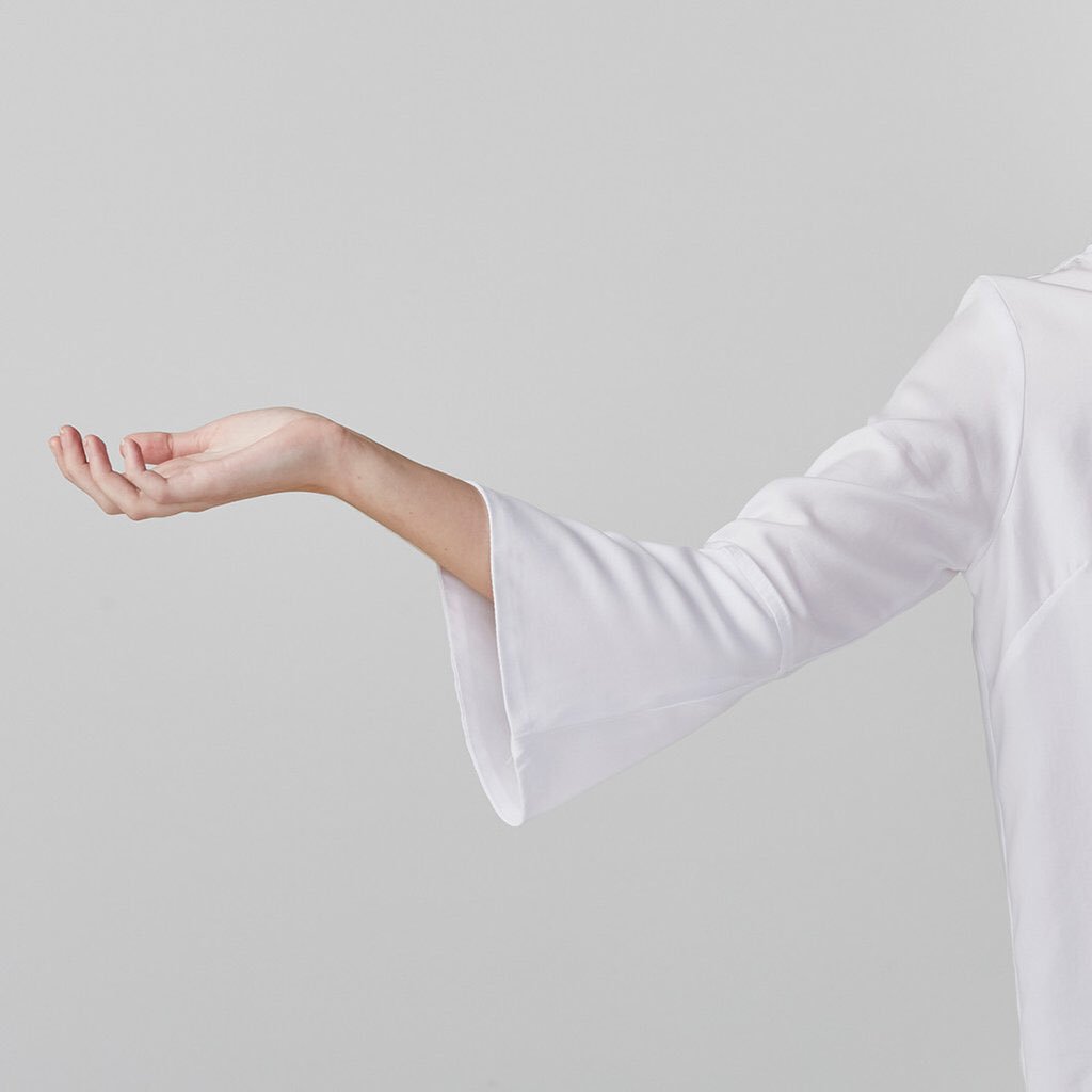 The FLUTE blouse in crisp white. Now available Online janesews.co.za