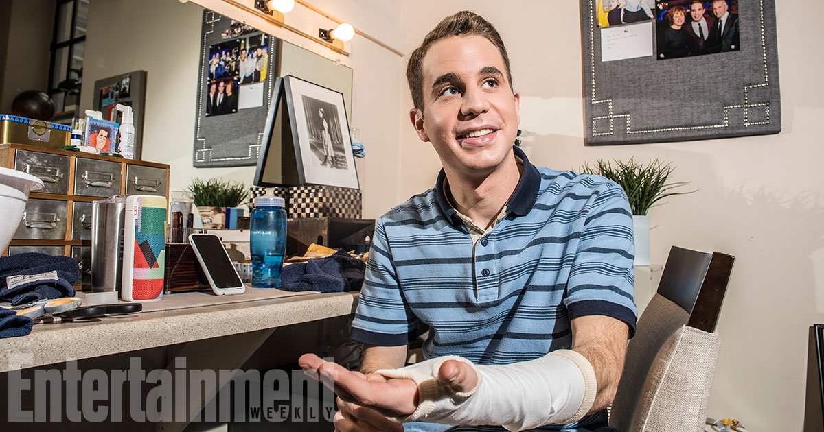 EW's tweet photo. We went behind the scenes with @BenSPLATT and the cast of Tony-nominated musical @DearEvanHansen: https://t.co/Pc0EYWqjsc https://t.co/T6DuKtUXee