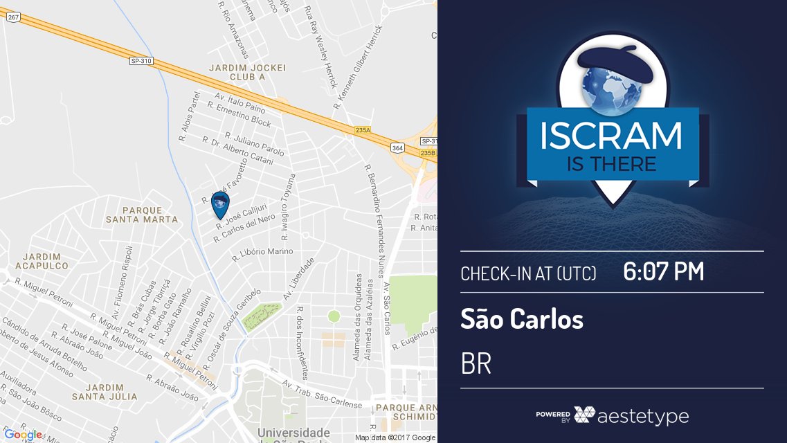 ISCRAM is There tweet media