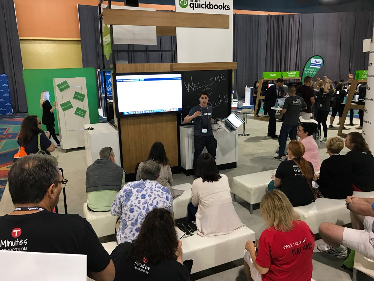 tsheets's tweet photo. Great group of #TSheetsPROs watching our good friends over at @Hubdoc give a demo! #SNH17 https://t.co/Ut0US65dc9