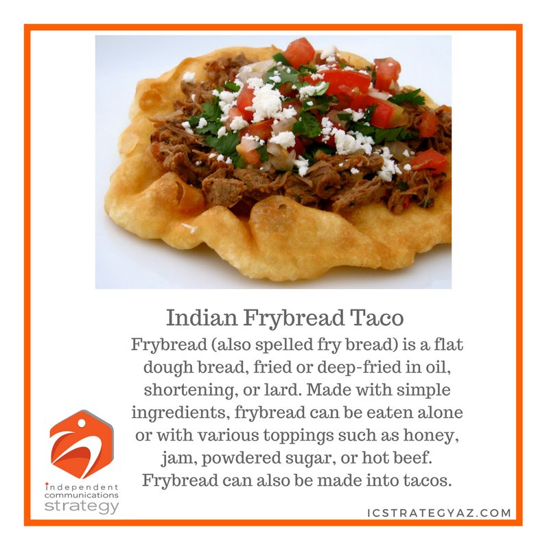 ICStrategyAZ's tweet photo. This #TacoTuesday let's enjoy some #FrybreadTacos! Have you ever had them? #ICS #ICStrategyAZ https://t.co/oDXyGPnAk0